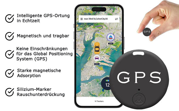 ZAFAER™ EasyFind Mini Magnetic GPS Tracker-🔥Keine Folgekosten