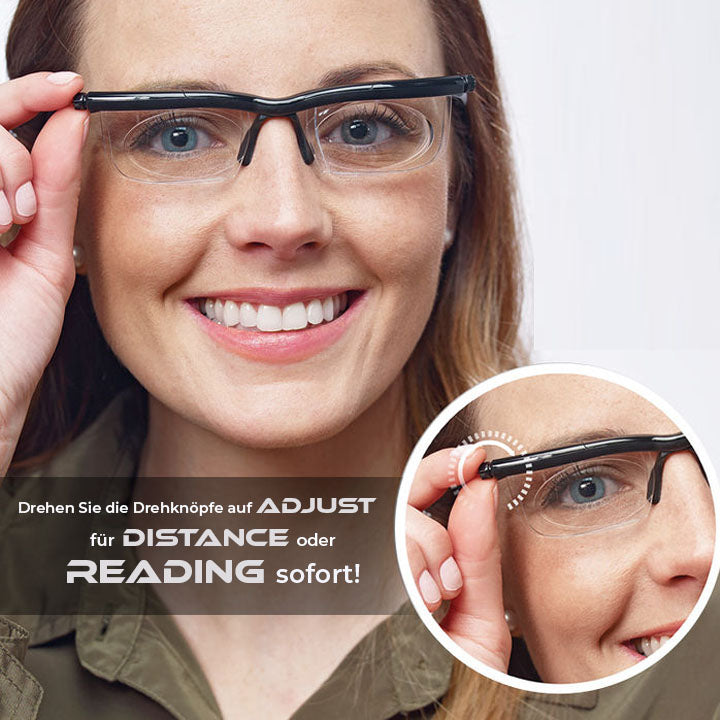 AFAER™ VisionShift CustomFocus Präzisionslesebrille mit einstellbarem Fokus